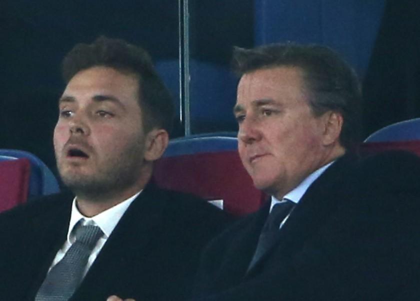 Ryan e Dan Friedkin in tribuna all'Olimpico, di Mancini