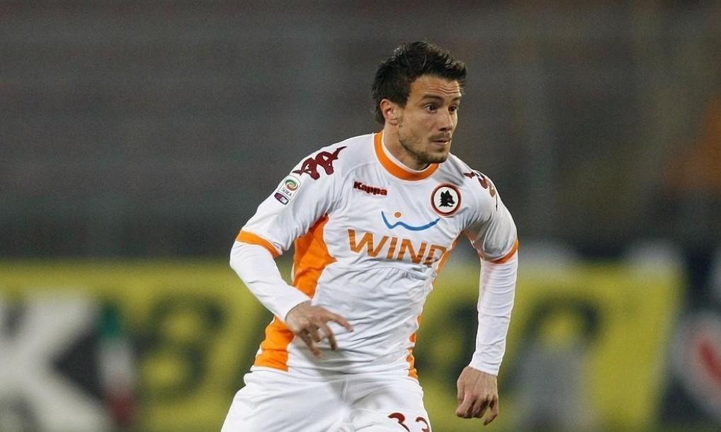 Brighi in campo contro il Lecce nel 2011 (As Roma via Getty Images)