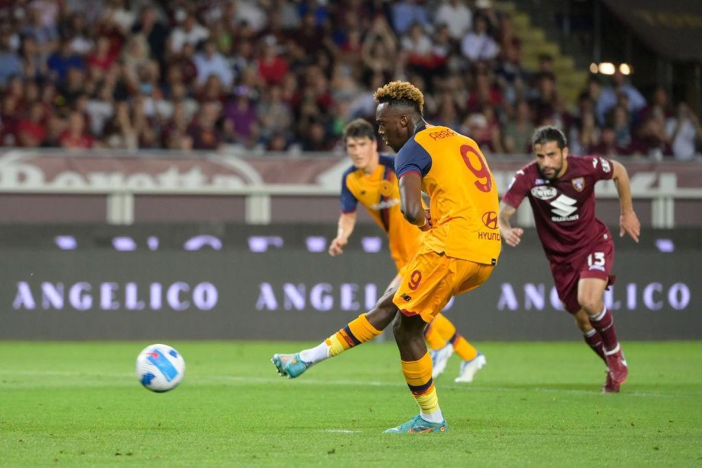 Doppietta per Abraham, in gol dal dischetto (AS Roma via Getty Images)