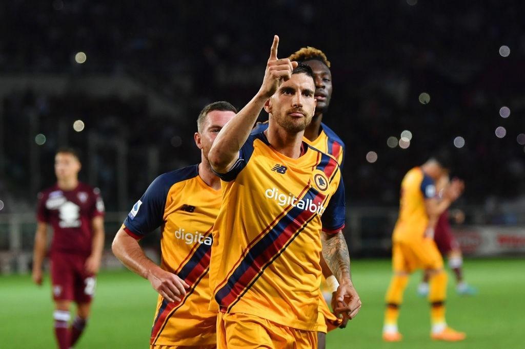 Pellegrini esulta dopo il 3 a 0 contro il Torino (As Roma via Getty Images)