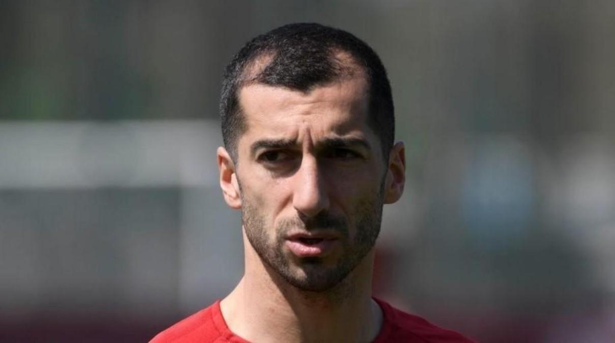 Henrikh Mkhitaryan durante un allenamento (As Roma via Getty Images)