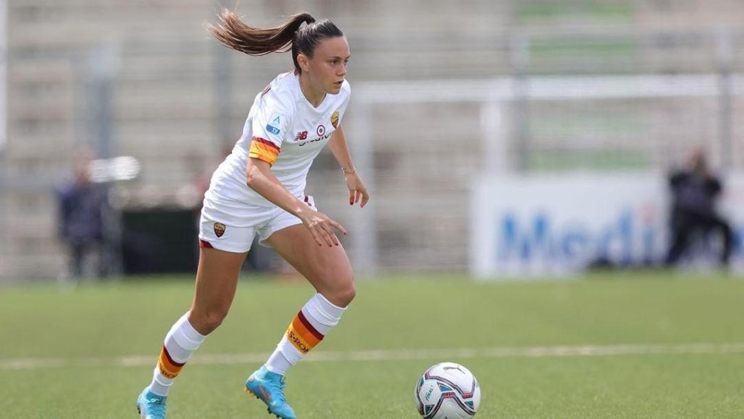 Annamaria Serturini, in azione contro la Fiorentina (As Roma via Getty Images)