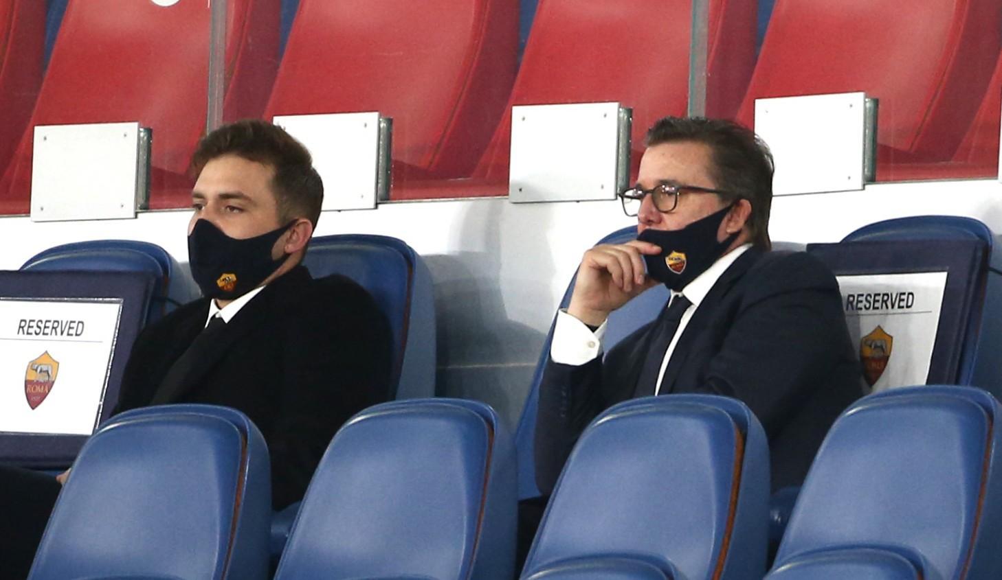 Dan e Ryan Friedkin allo stadio Olimpico, di Mancini