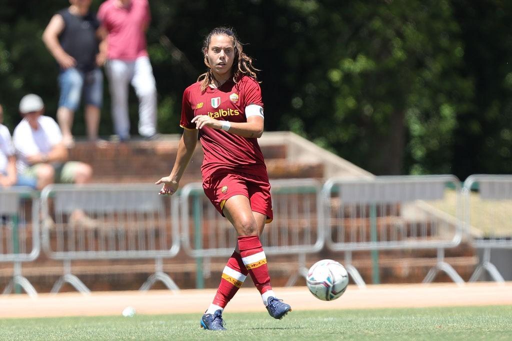 Marika Massimino durante la semifinale contro il Milan (AS Roma via Getty Images)