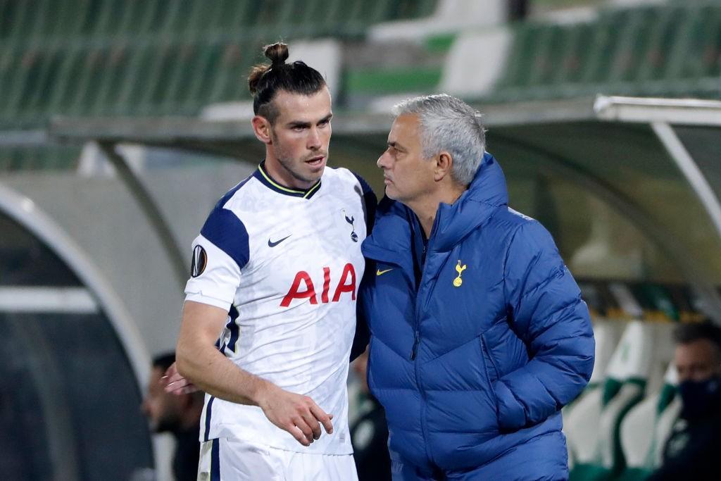 Bale e Mourinho sulla panchina del Tottenham (Getty Images)