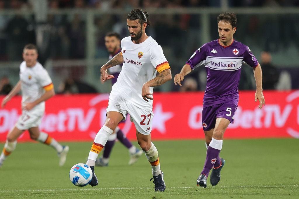 Sergio Oliveira contro la Fiorentina (AS Roma via Getty Images)