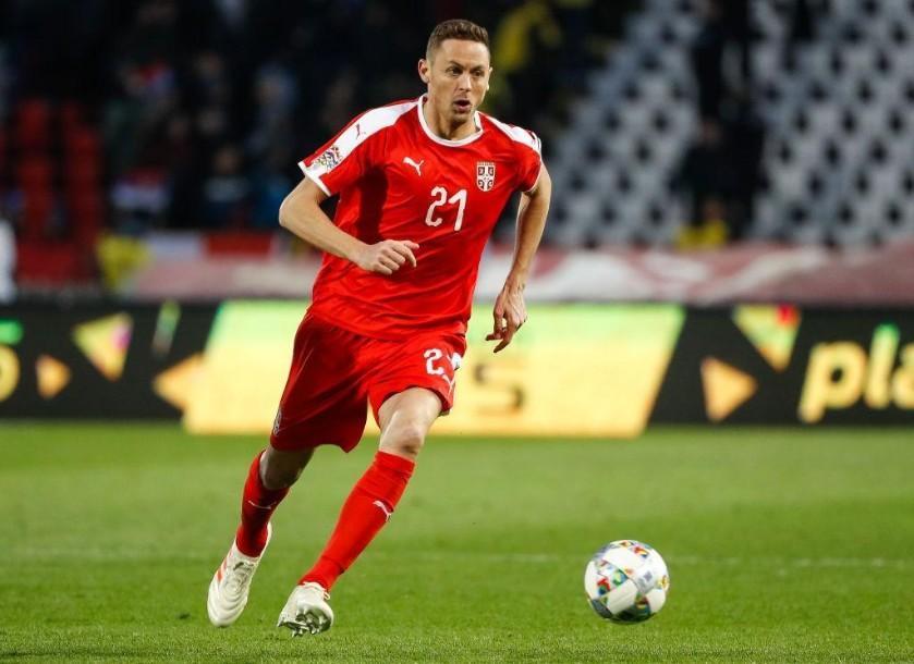 Nemanja Matic, in azione con la Serbia (Getty Images)