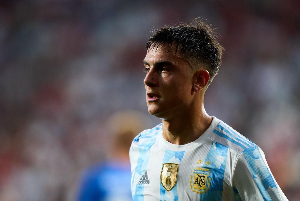 Paulo Dybala con la maglia dell'Argentina