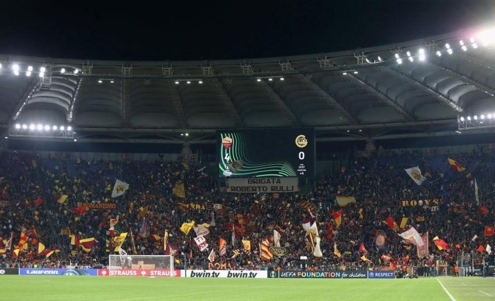 La Curva Sud durante Roma-Bodo Glimt (As Roma via Getty Images)