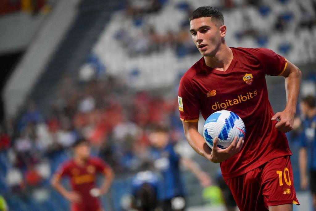 Volpato con la maglia della Roma durante la finale di Reggio Emilia (As Roma via Getty Images)