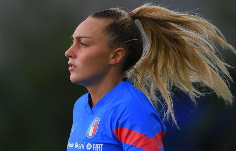 Giada Greggi, in allenamento con la Nazionale (Getty Images)