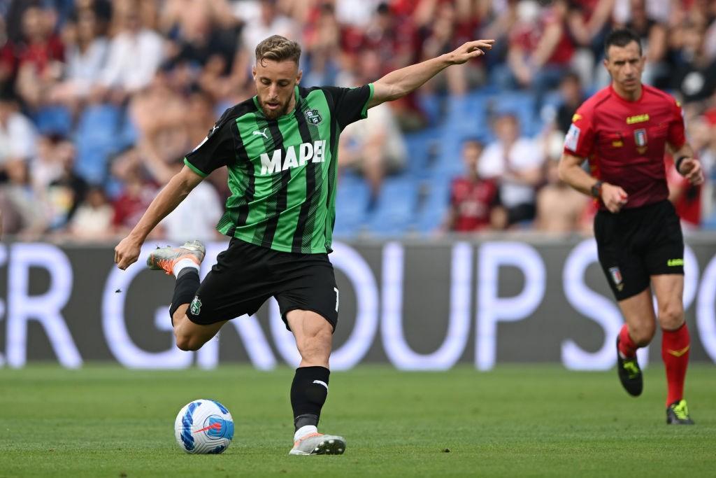 Davide Frattesi con la maglia del Sassuolo