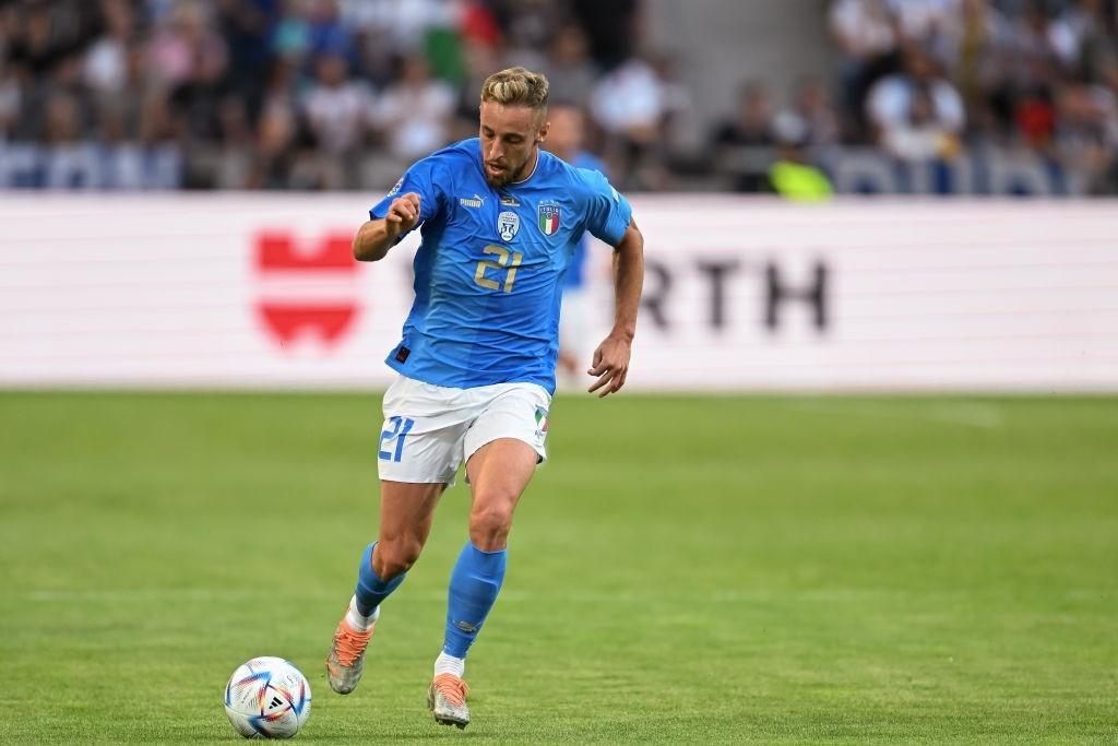 Davide Frattesi in azione con la Nazionale (Getty Images)