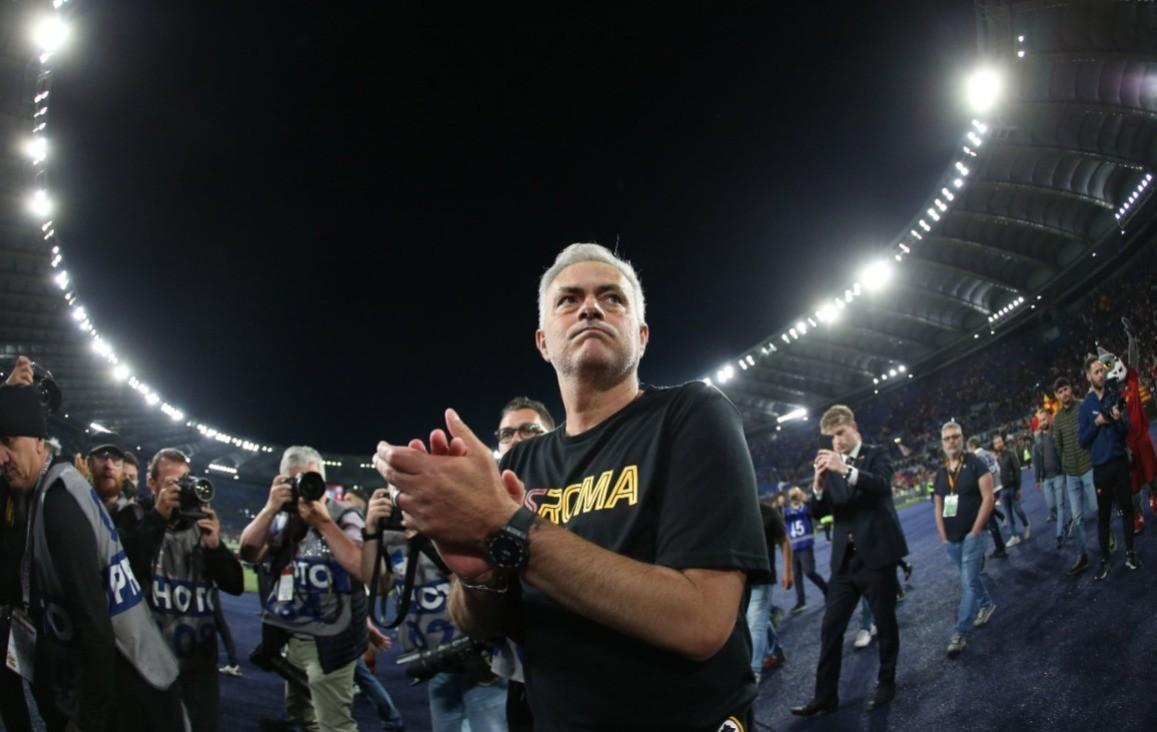 José Mourinho at the Stadio Olimpico, di Mancini