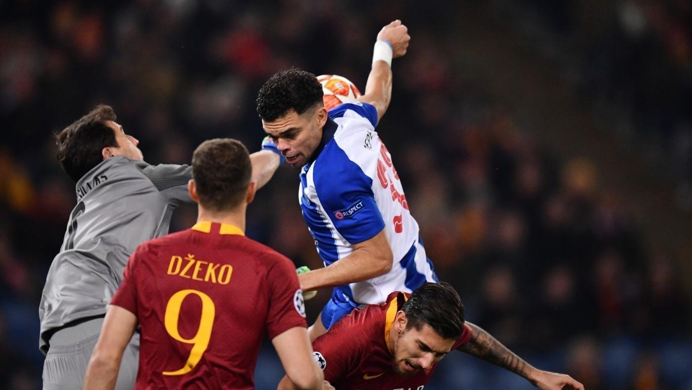 Pepe in un Roma-Porto del 2019
