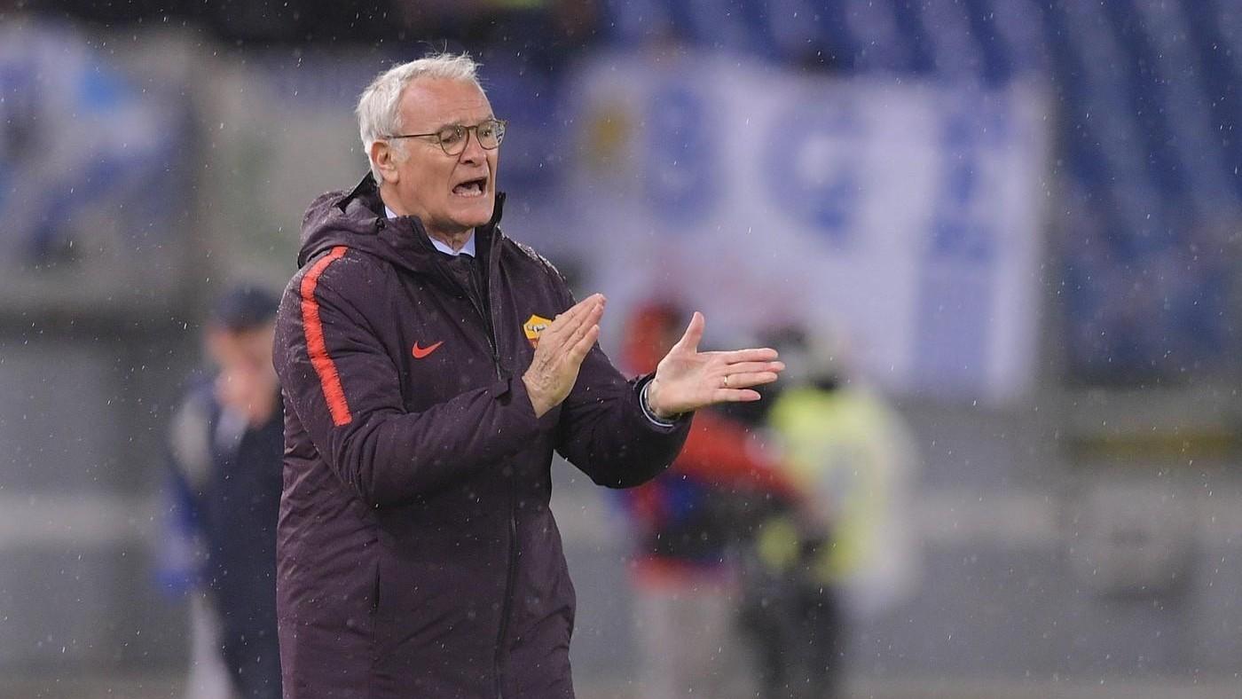 La grinta di Claudio Ranieri durante Roma-Empoli, di LaPresse