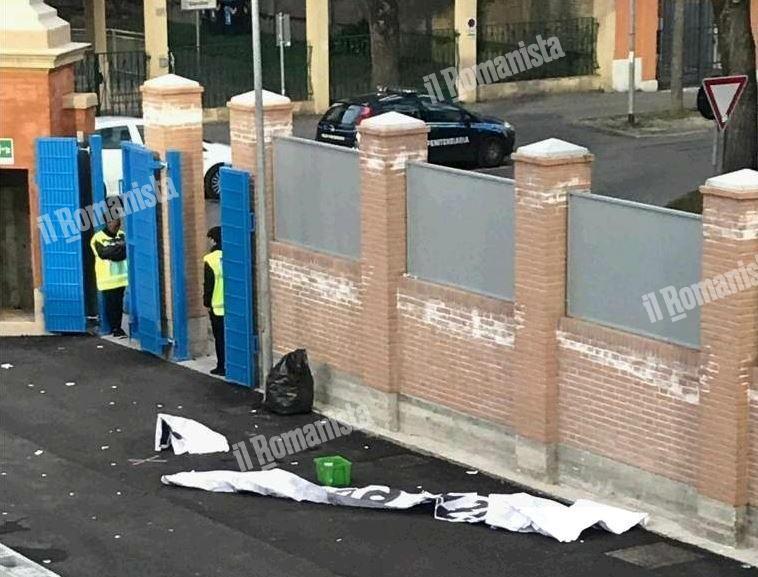 Lo striscione a cui è stato impedito l'accesso al Mazza