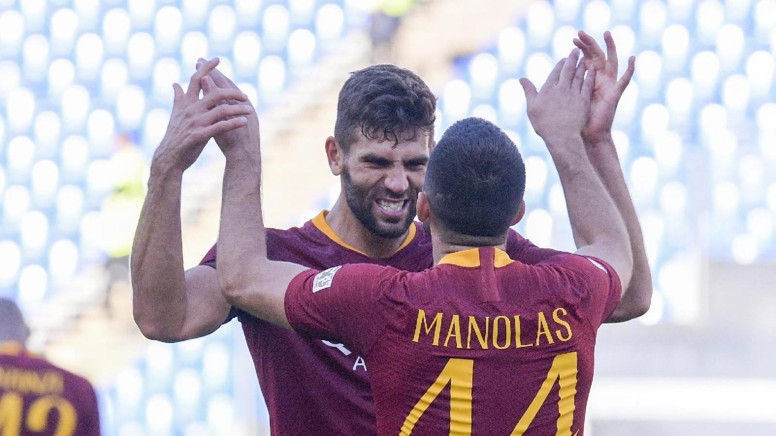 Fazio e Manolas, la coppia di centrali più utilizzata, di LaPresse