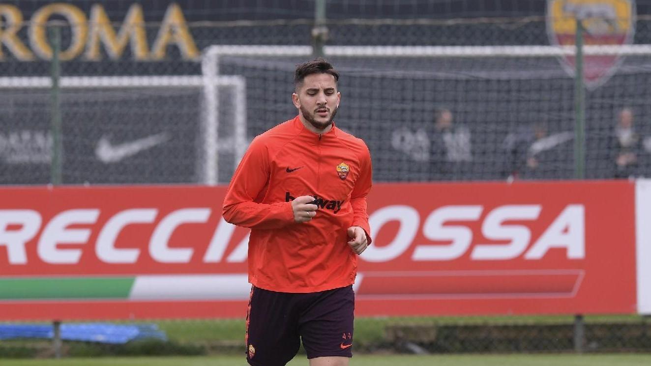 Kostas Manolas durante una seduta di allenamento, di LaPresse