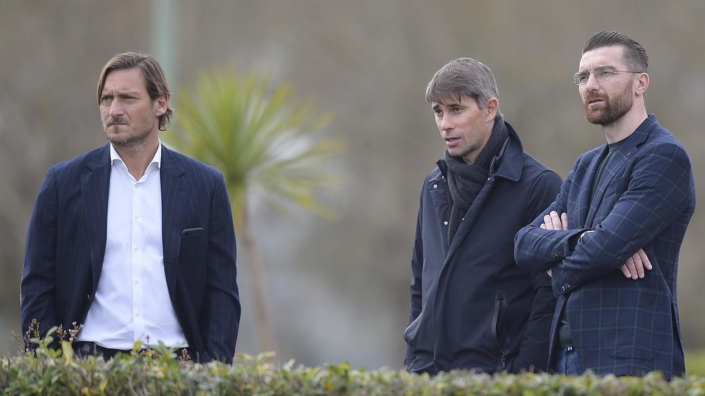 Totti, Massara e De Sanctis