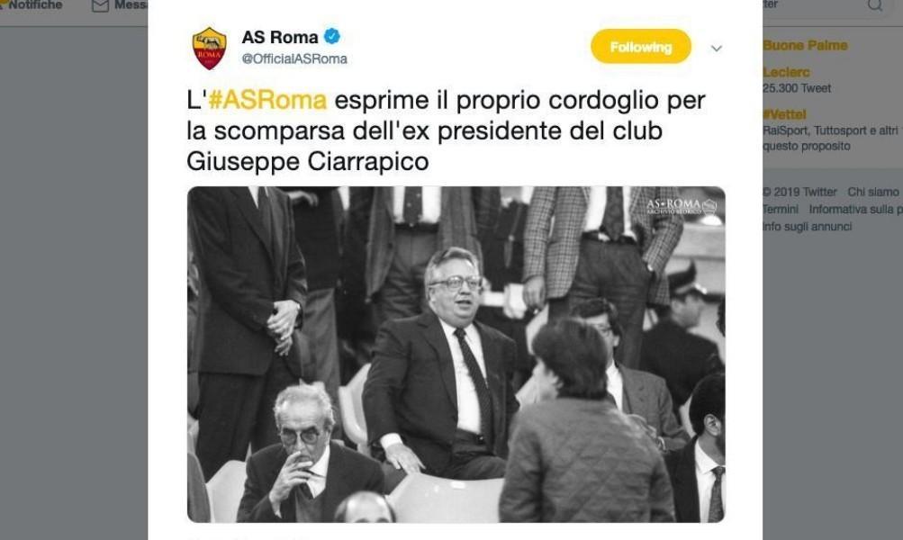 Il messaggio della Roma