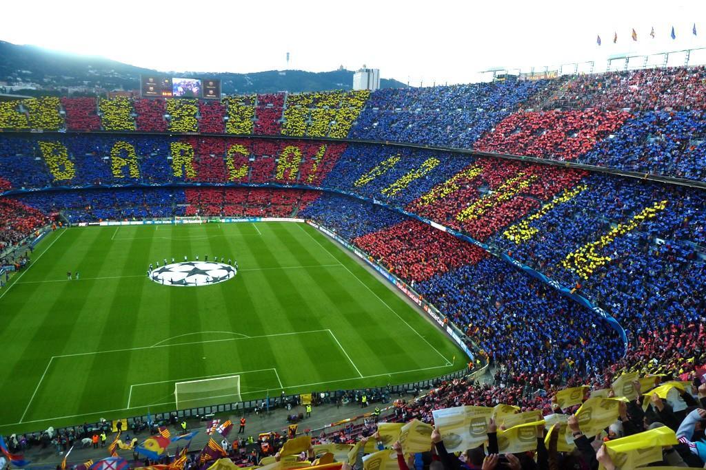 Il Camp Nou, lo stadio del Barcellona, di LaPresse