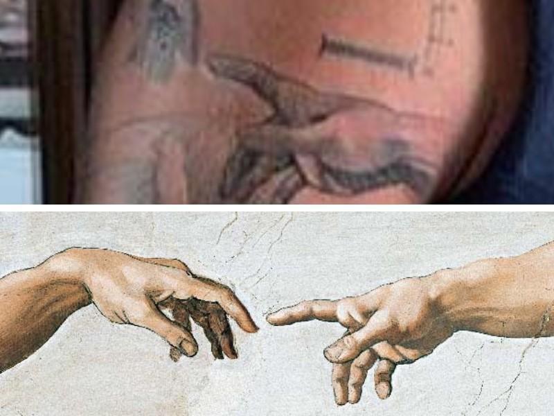 Il nuovo tatuaggio di Justin Kluivert ispirato alla Cappella Sistina