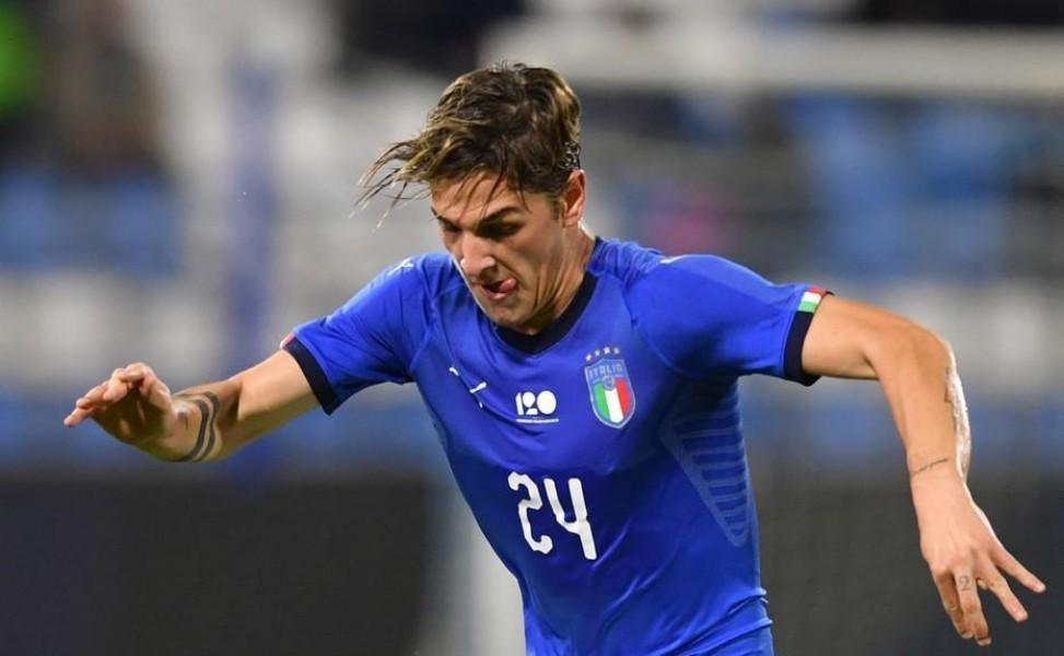 Zaniolo con la maglia dell'Italia, di LaPresse