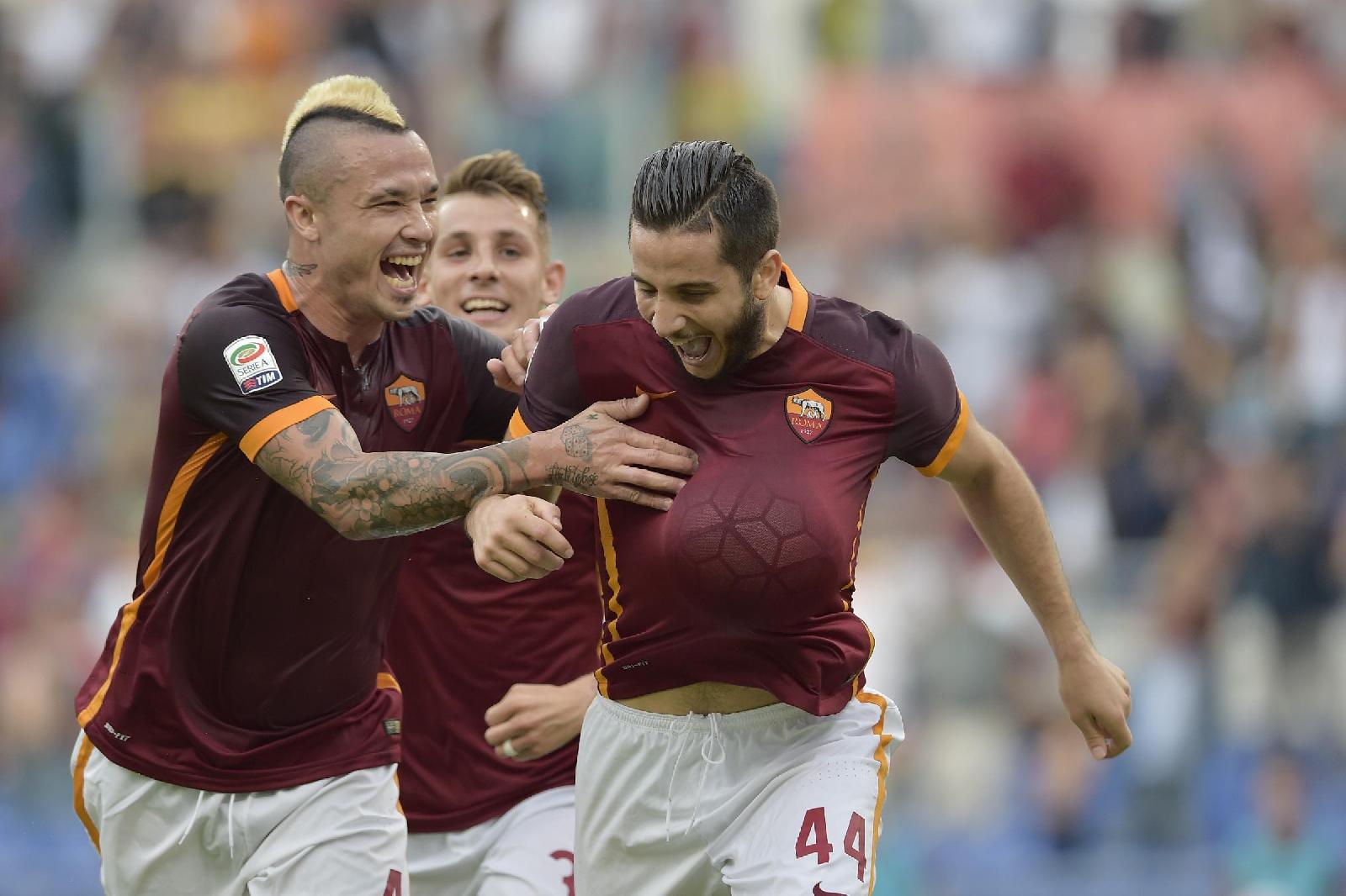 Nainggolan e Manolas, di LaPresse