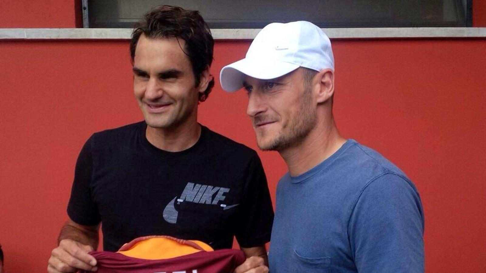 Roger Federer e Francesco Totti