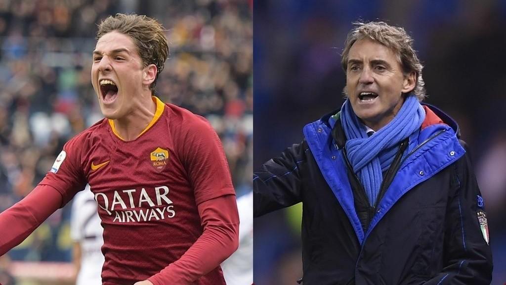 Mancini elogia Zaniolo, di LaPresse