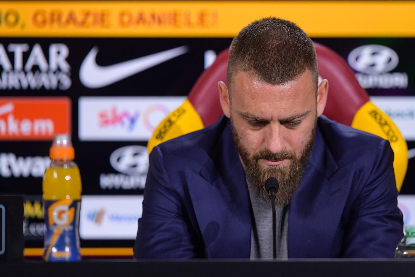 Daniele De Rossi nella conferenza stampa di addio a Trigoria, di LaPresse