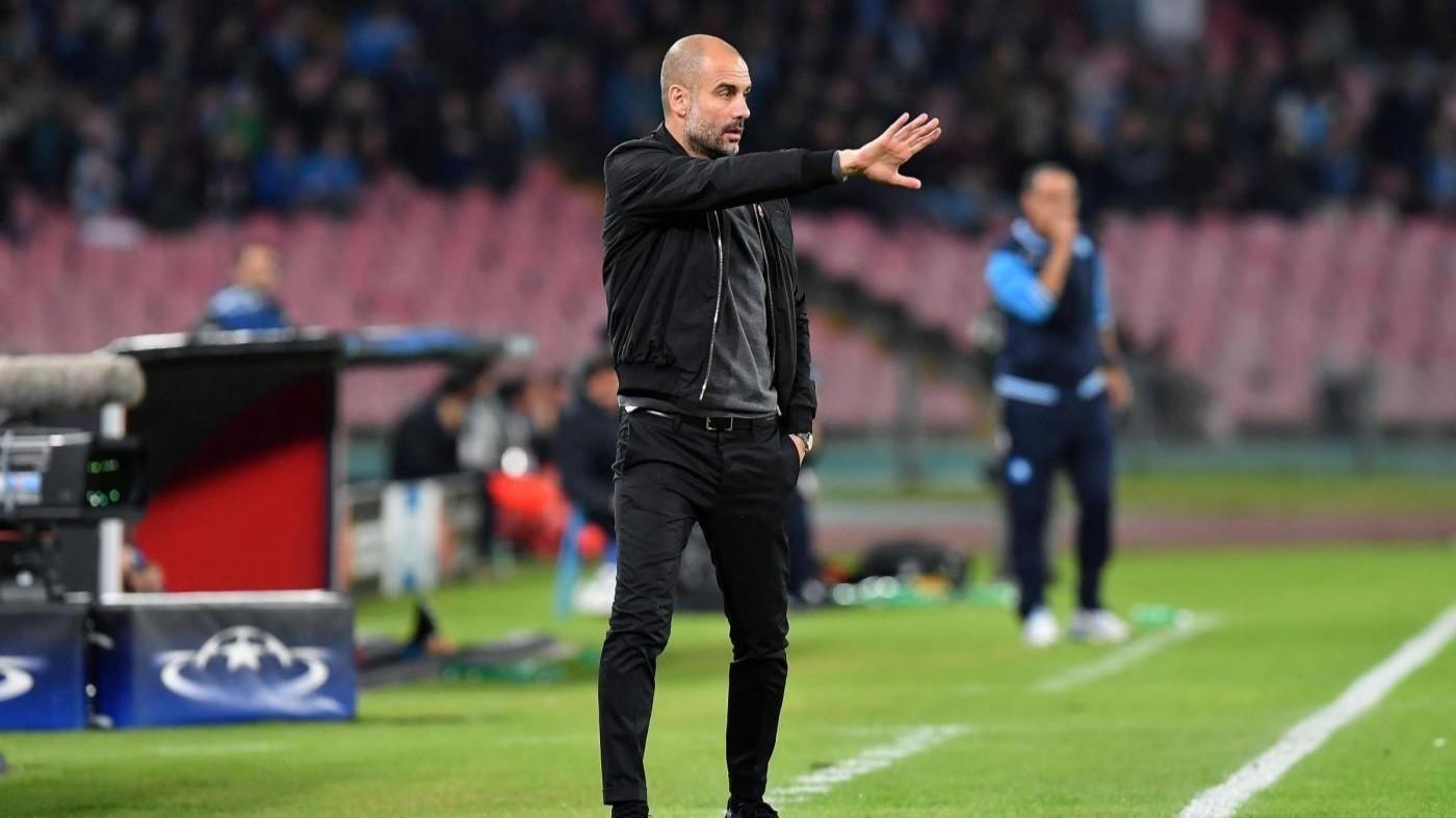 Pep Guardiola, allenatore del City, di LaPresse