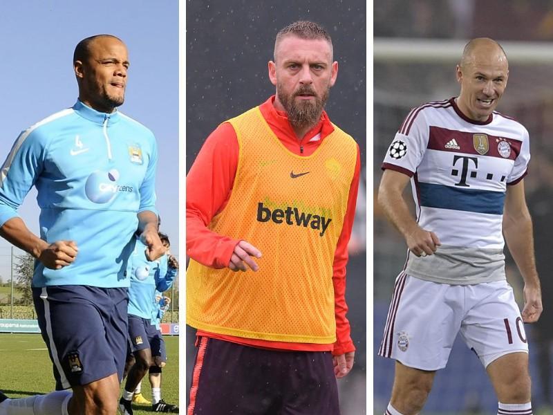 Kompany, De Rossi e Robben, di LaPresse