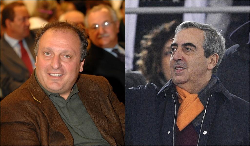 Cento e Gasparri, di fazioni politiche opposte ma uniti dalla fede giallorossa, di LaPresse