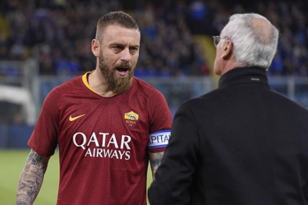 Daniele De Rossi e Claudio Ranieri, di LaPresse