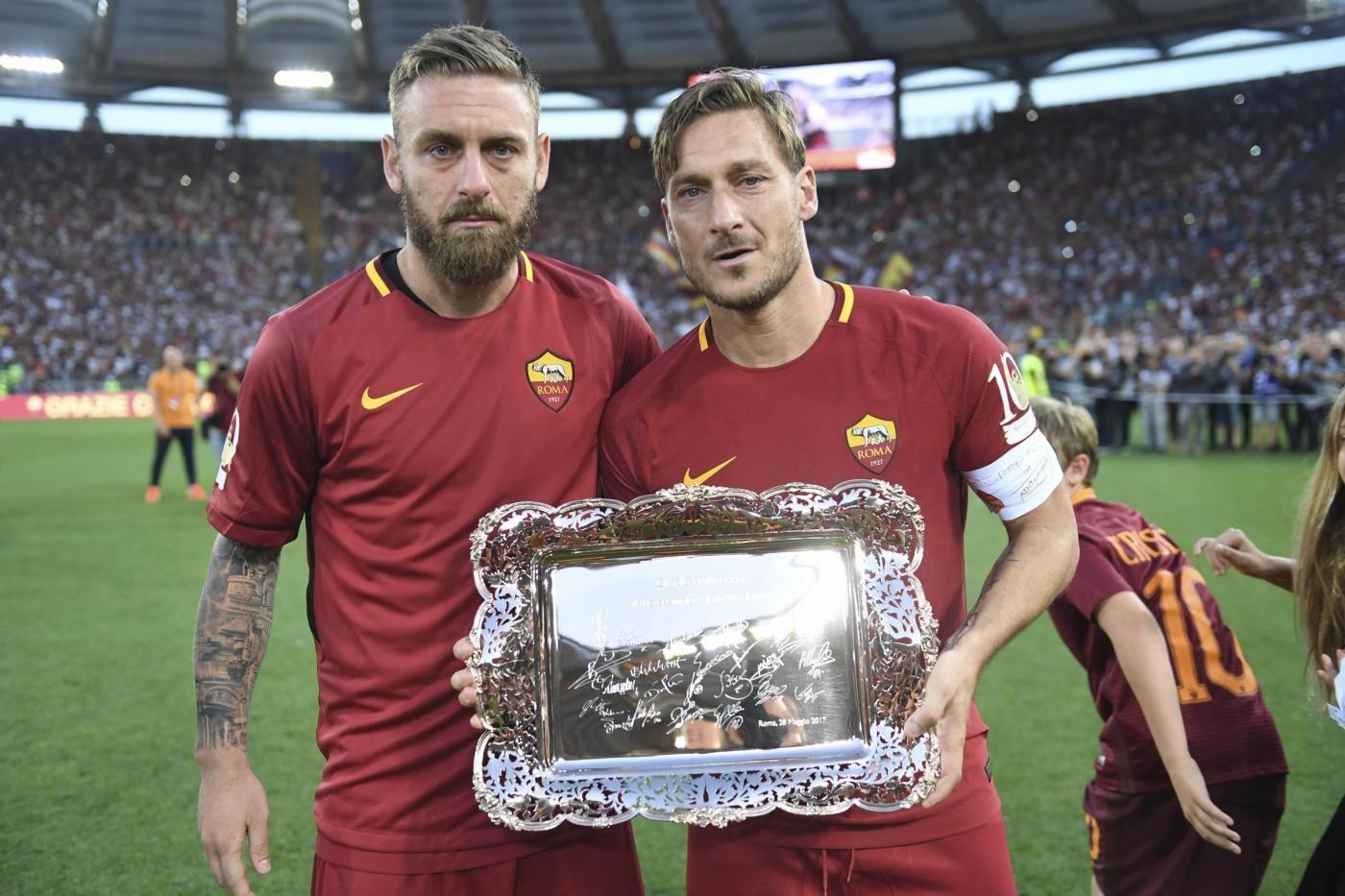 Daniele De Rossi e Francesco Totti, di LaPresse