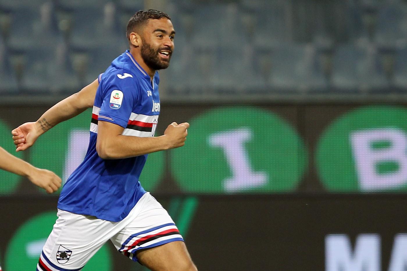 Gregoire Defrel nella sua prima stagione con la maglia della Sampdoria, di LaPresse