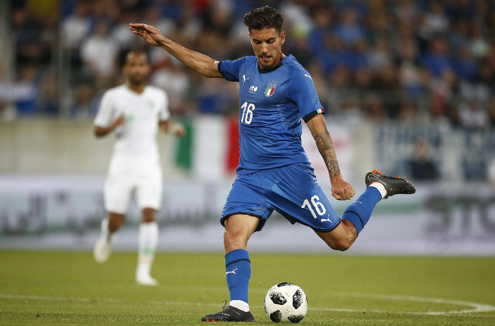 Lorenzo Pellegrini con la maglia Azzurra, di LaPresse