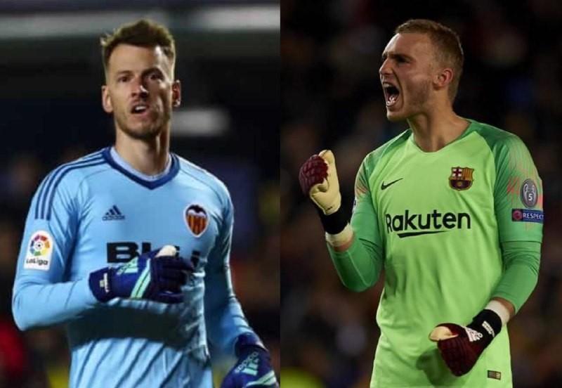 Norberto Murara Neto e Jasper Cillessen