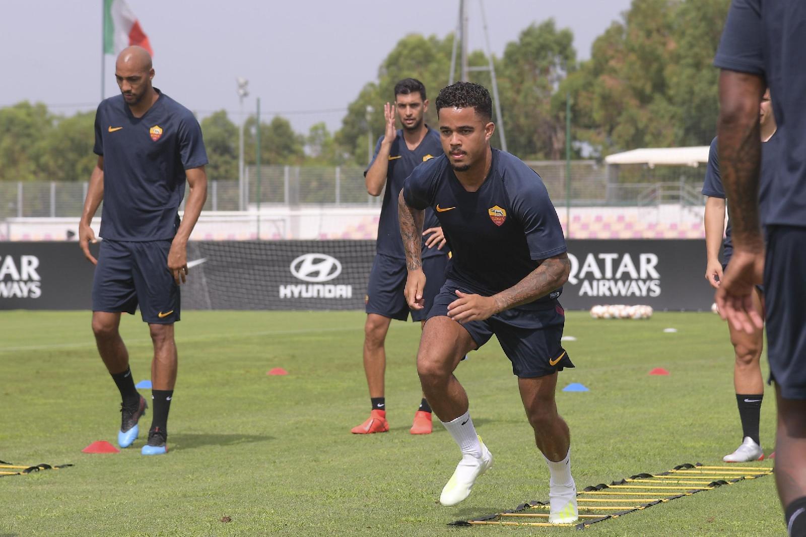 Lo scatto di Justin Kluivert, di LaPresse