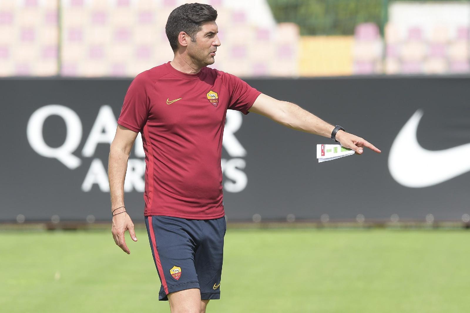 Paulo Fonseca in allenamento, di LaPresse