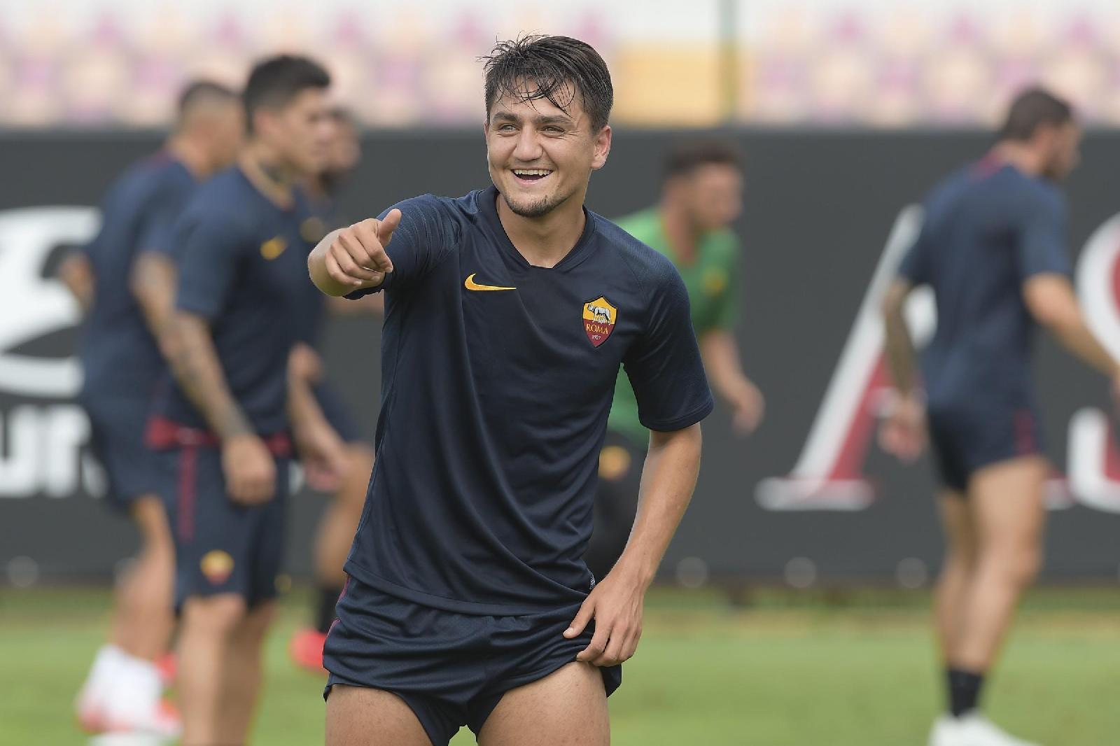 Cengiz Ünder sorridente, di LaPresse