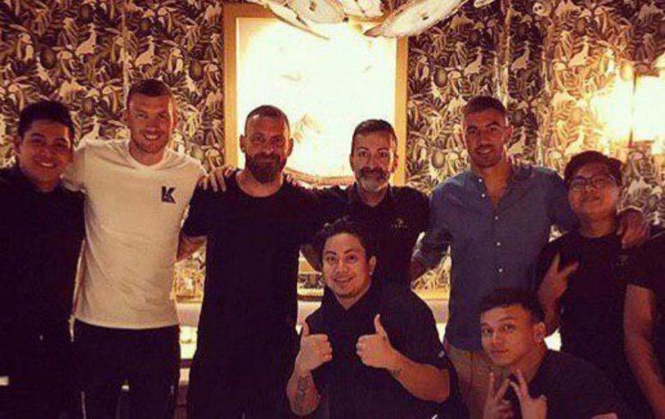 Dzeko, De Rossi e Kolarov a cena insieme