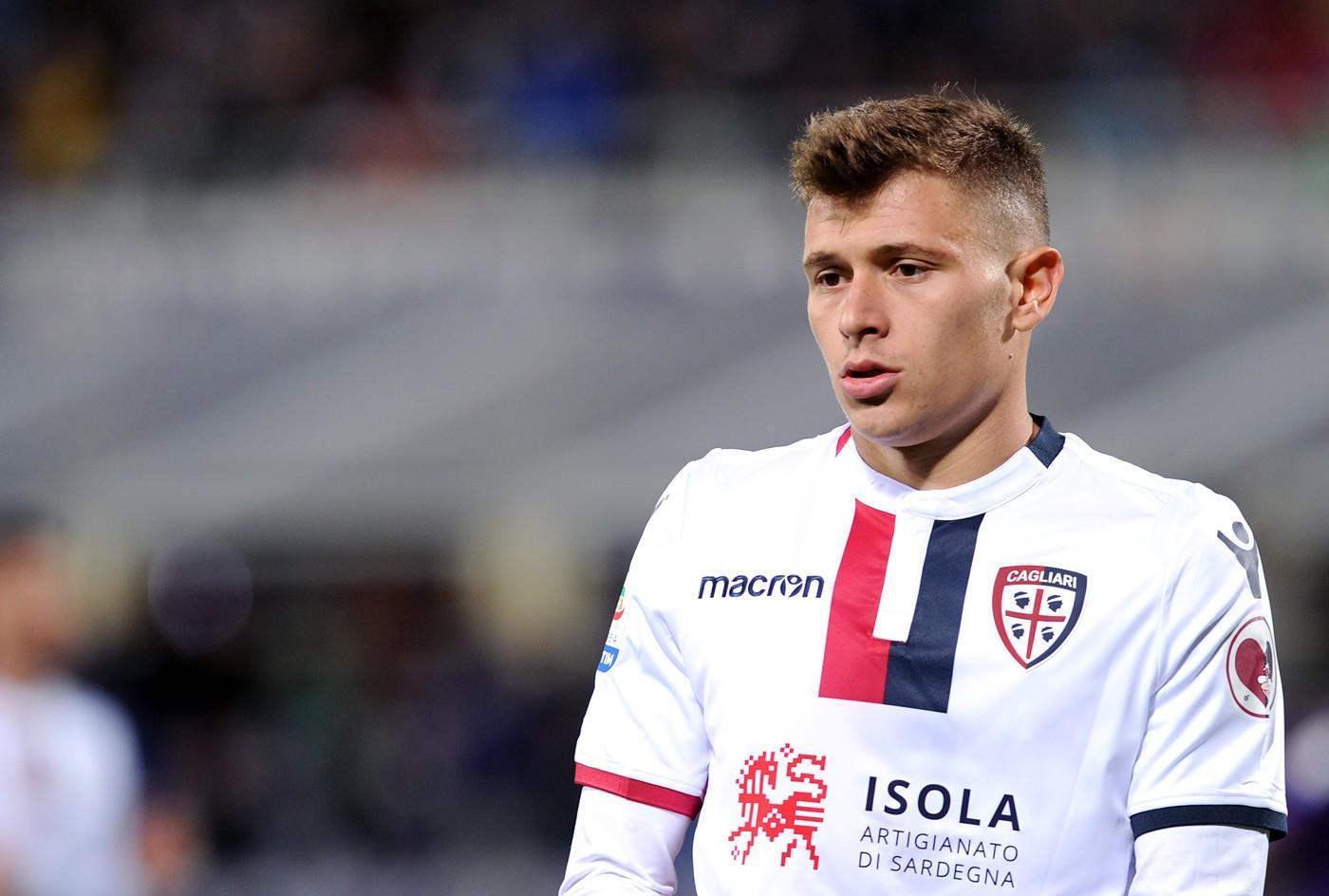 Nicolò Barella con la maglia del Cagliari nella scorsa stagione, di LaPresse