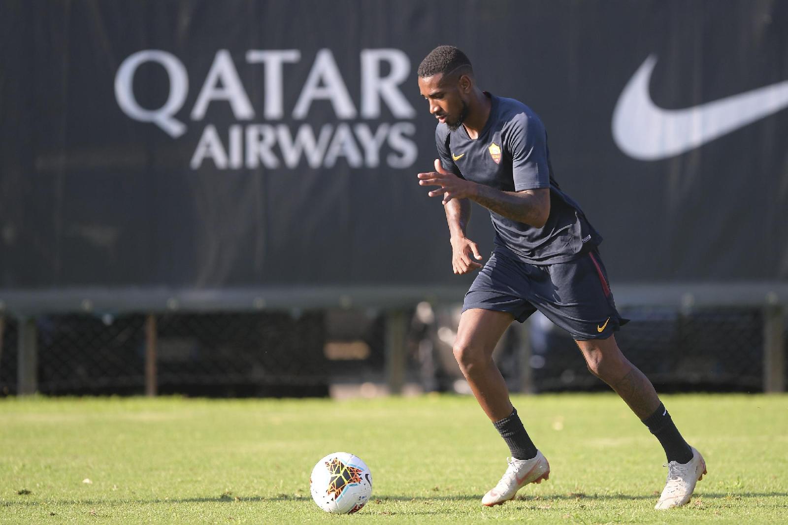 Gerson in allenamento a Trigoria, di LaPresse