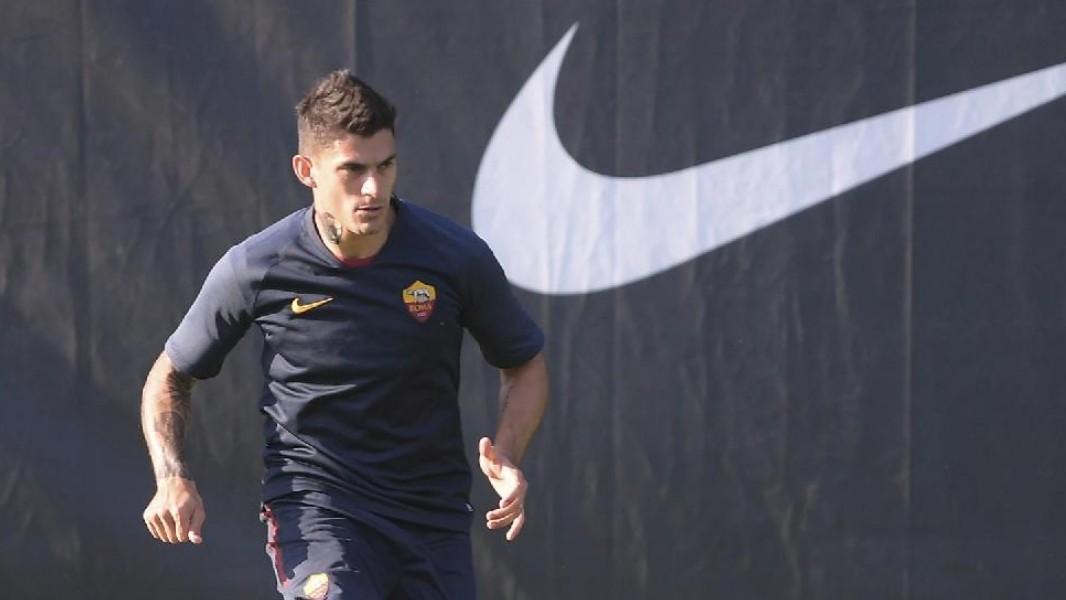 Diego Perotti durante l'allenamento, di LaPresse