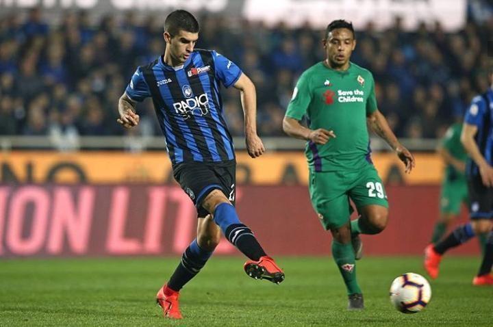 Gianluca Mancini con la maglia dell'Atalanta in questa stagione