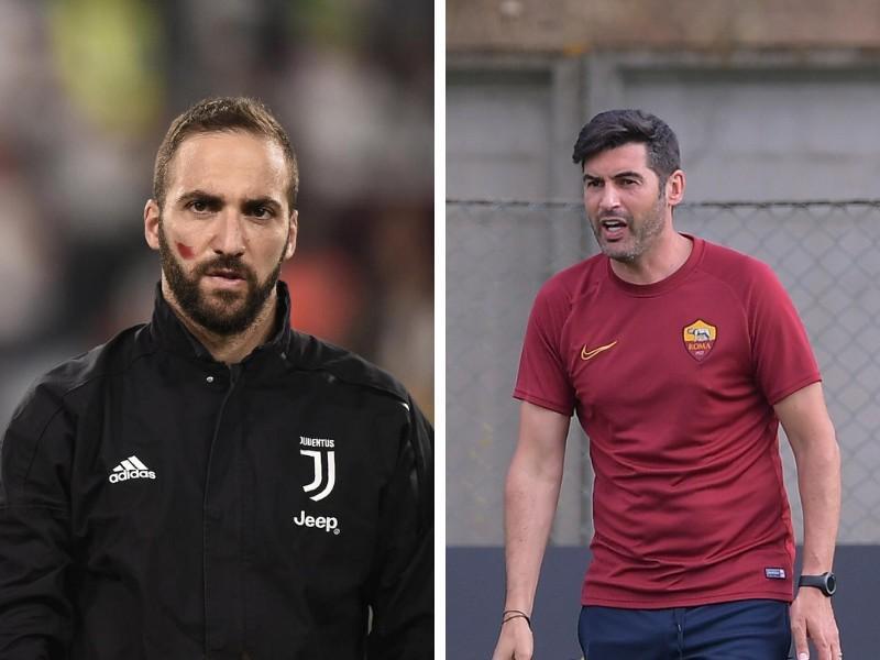 Gonzaolo Higuain e Paulo Fonseca, di LaPresse