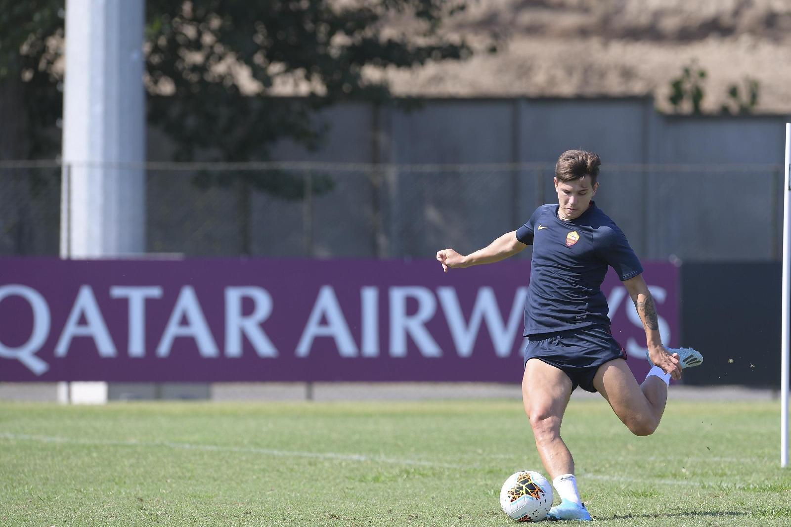 Ante Coric in campo a Trigoria, di LaPresse